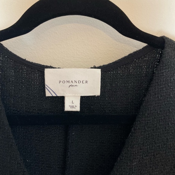 Pomander Place by Tuckernuck | Black Textured Myla Romper | Large - Picture 14 of 15